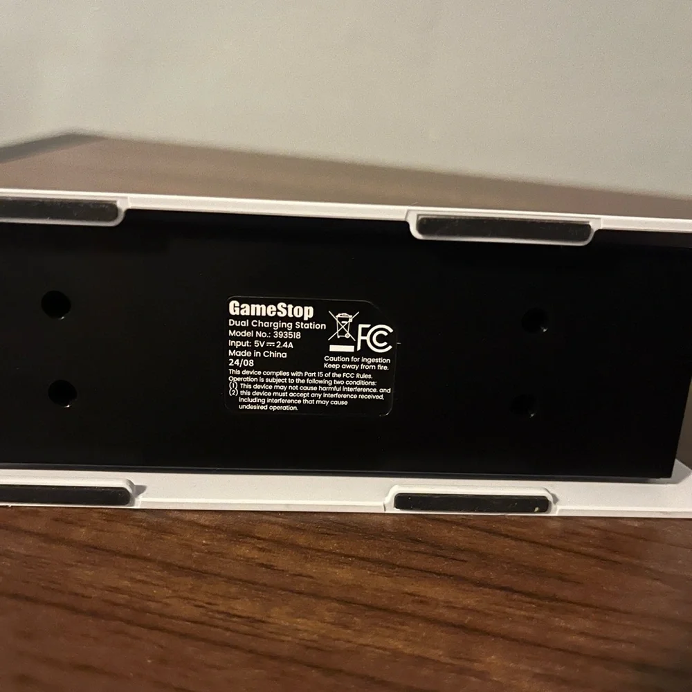 Sony GameStop Dual Charging Station White and Black